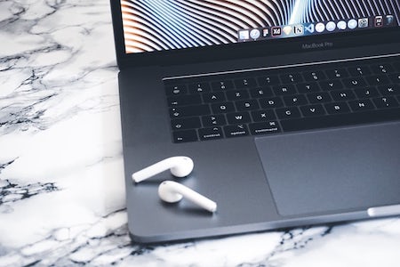 Macbook Pro with Airpods